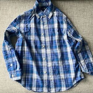 Boys Polo Ralph Lauren Plaid Button Down Shirt Size 5